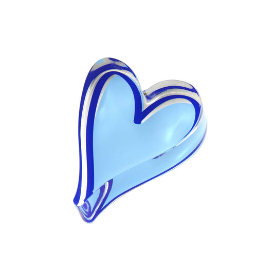 Blue Heart Acrylic Napkin Weight - Tara Wilson Designs