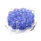 Blue Toile Acrylic Scallop Drink Coasters - Tara Wilson Designs