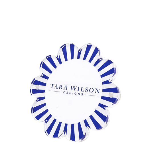 Blue & White Acrylic Daisy Frame - Tara Wilson Designs