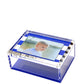 Blue & White Stripe Acrylic 5" x 7" Photo Box - Tara Wilson Designs