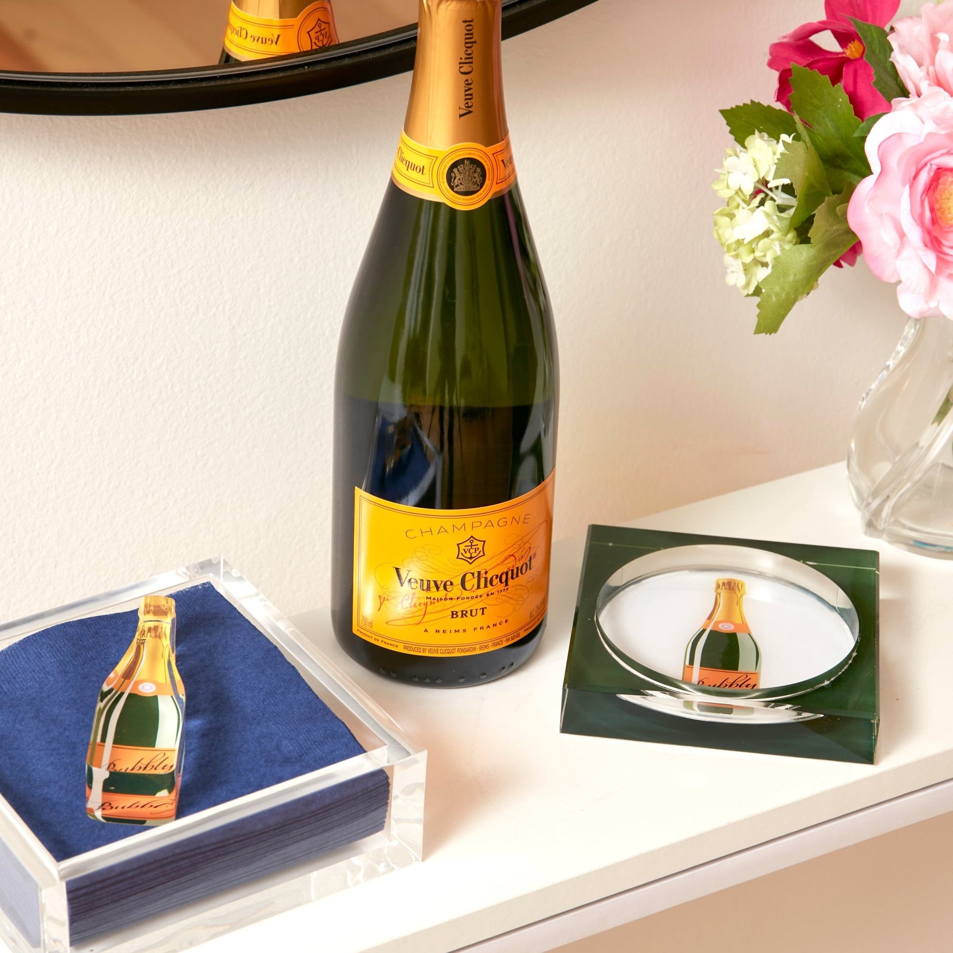 Bubbly Acrylic Cocktail Napkin Holder - Tara Wilson Designs