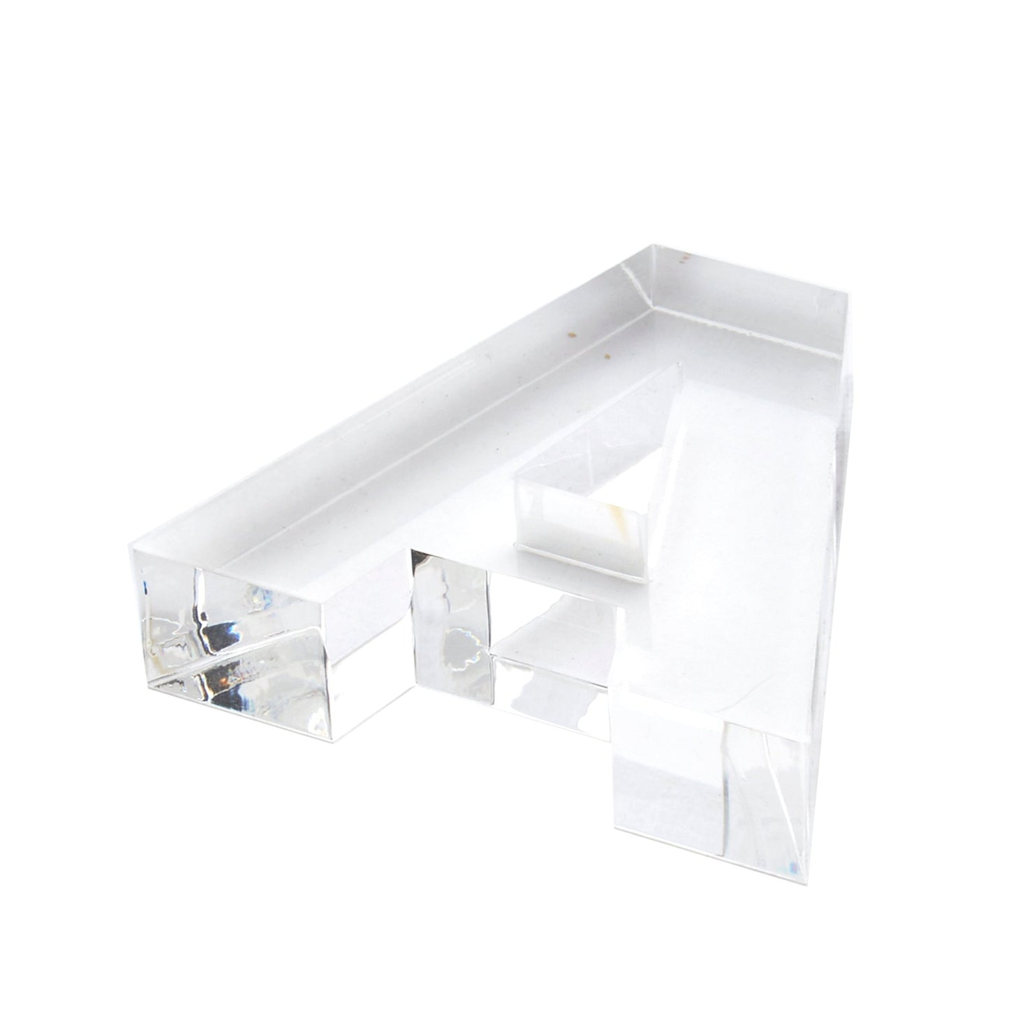 Clear A Acrylic Napkin Weight - Tara Wilson Designs