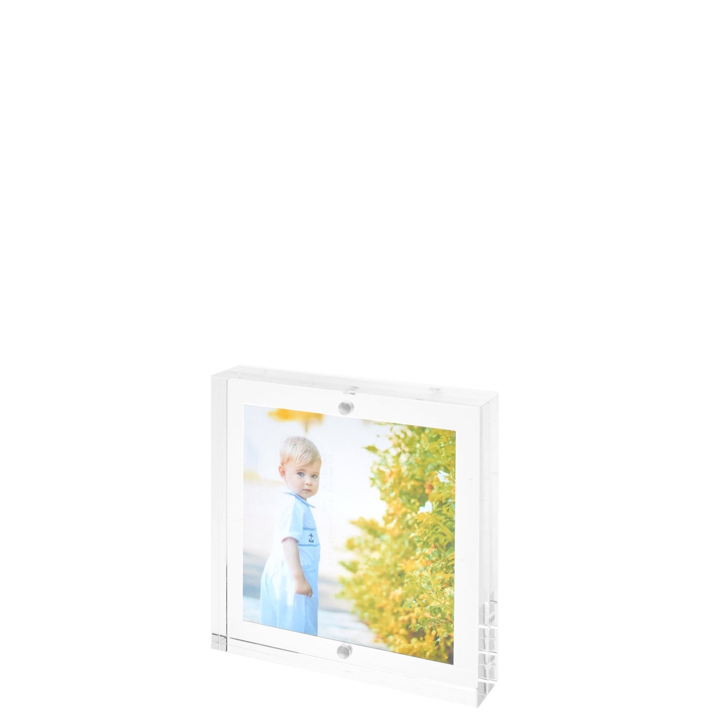 Clear Acrylic 4" x 4" Double - Sided Thick Block Frame - Tara Wilson Designs