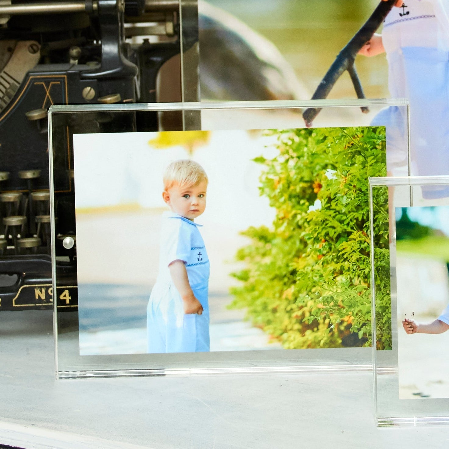 Clear Acrylic 5" x 7" Double - Sided Thick Block Frame - Tara Wilson Designs