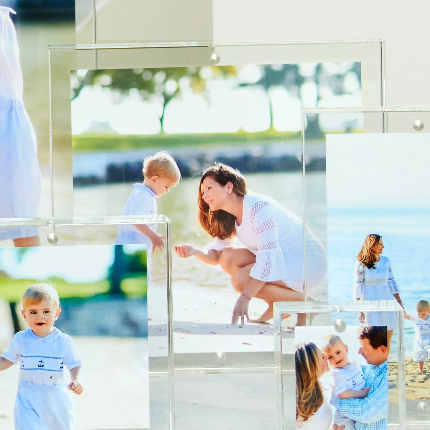 Clear Acrylic 6" x 6" Double - Sided Thick Block Frame - Tara Wilson Designs