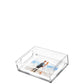 Clear Acrylic 6.5" x 8.5" Photo Tray with White Mat - Tara Wilson Designs