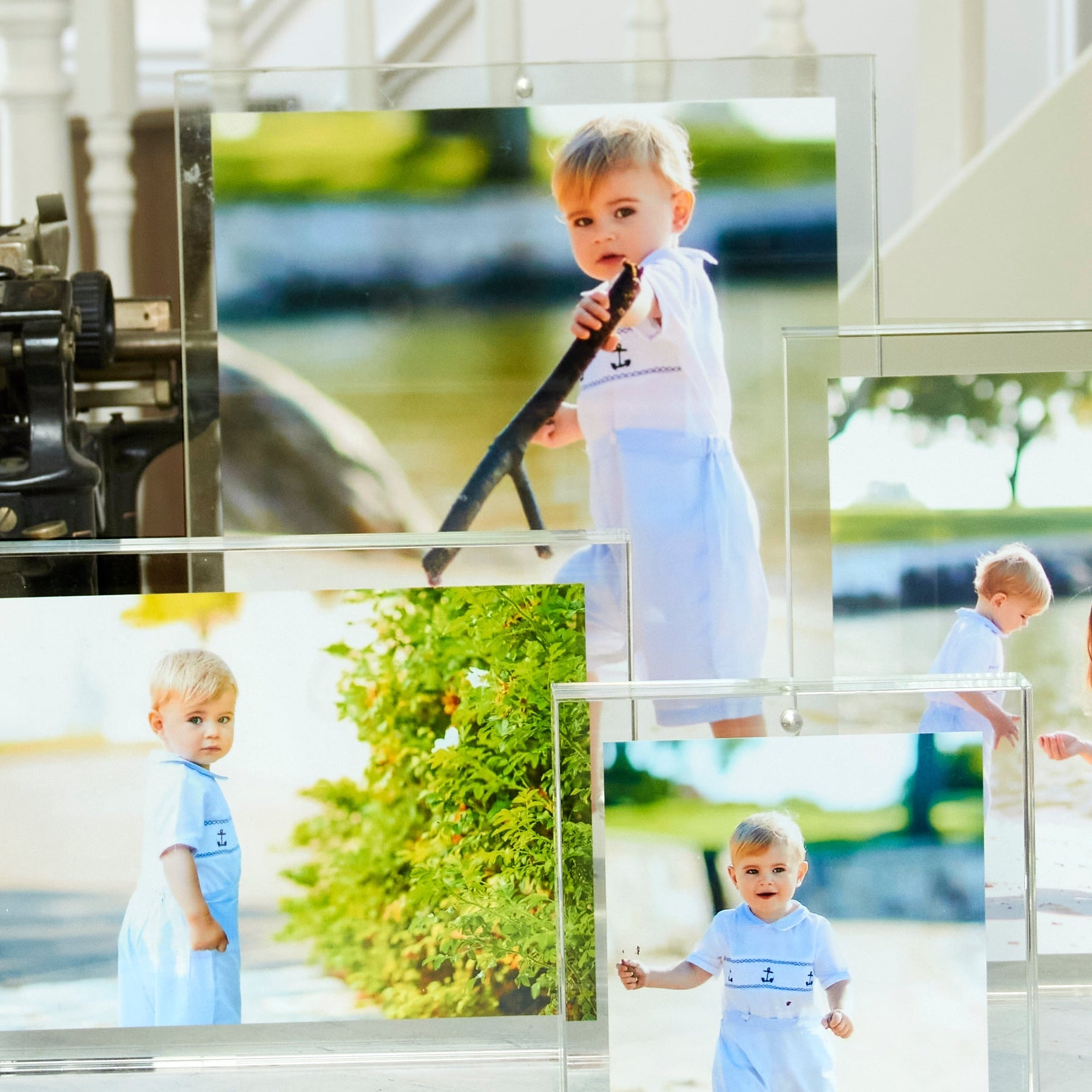 Clear Acrylic 8" x 10" Double - Sided Thick Block Frame - Tara Wilson Designs