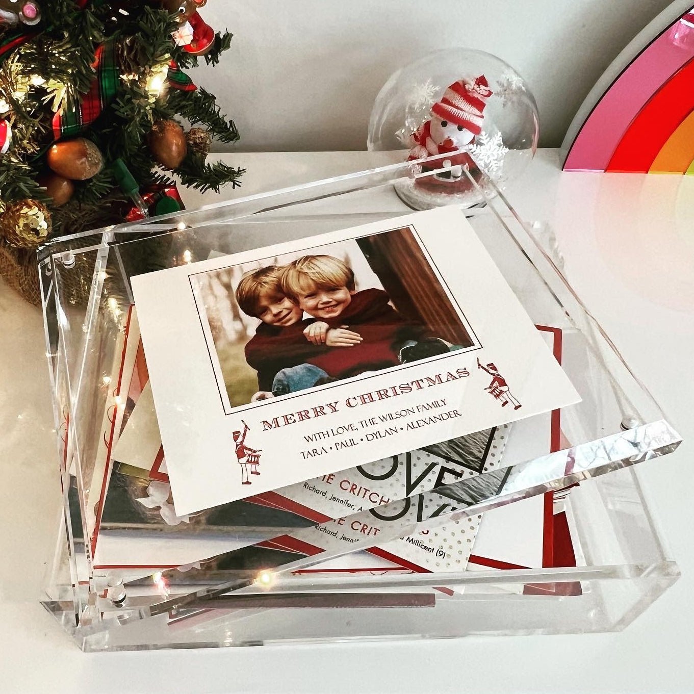 Clear Acrylic 8" x 10" Photo Box - Tara Wilson Designs