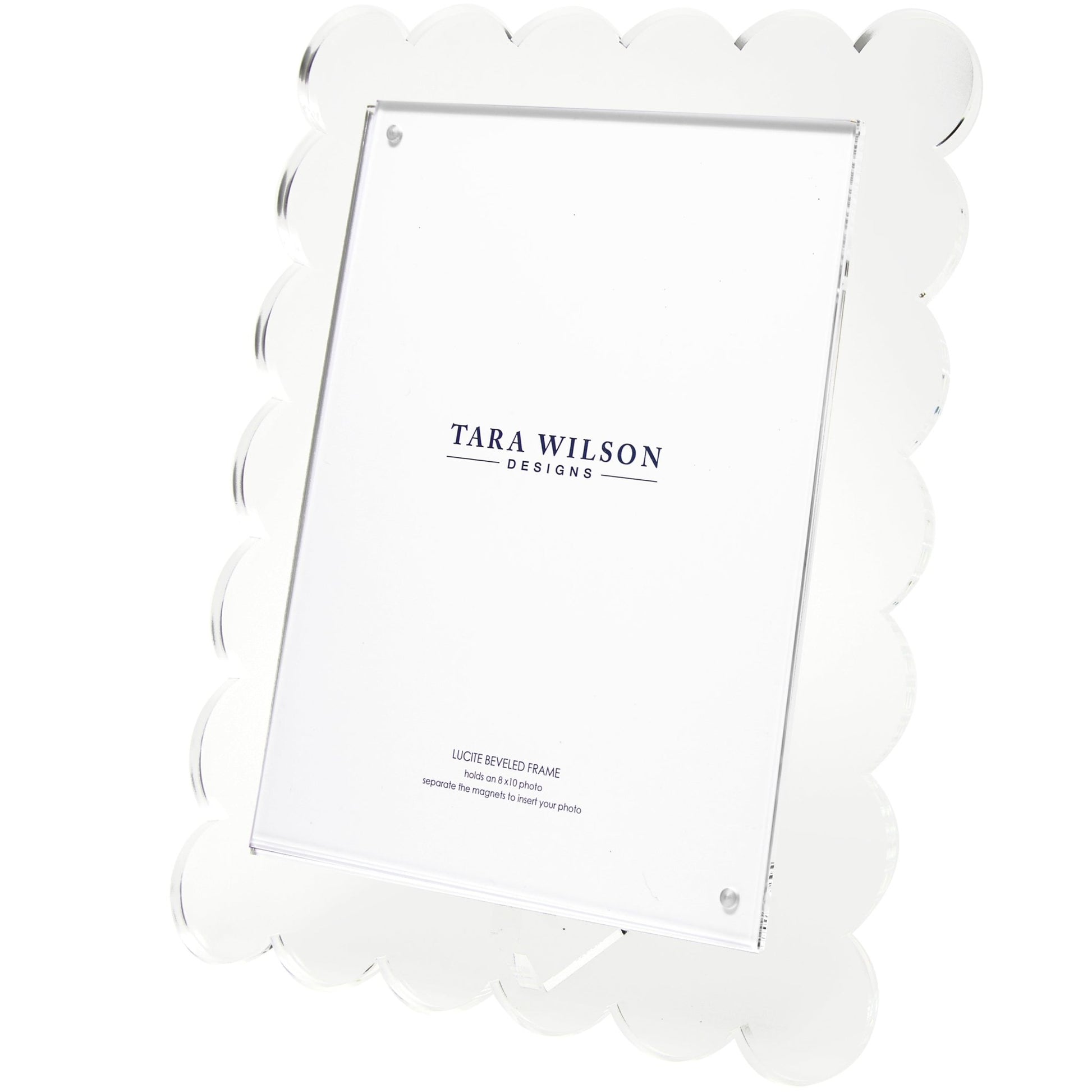 Clear Acrylic 8" x 10" Scallop Frame - Tara Wilson Designs