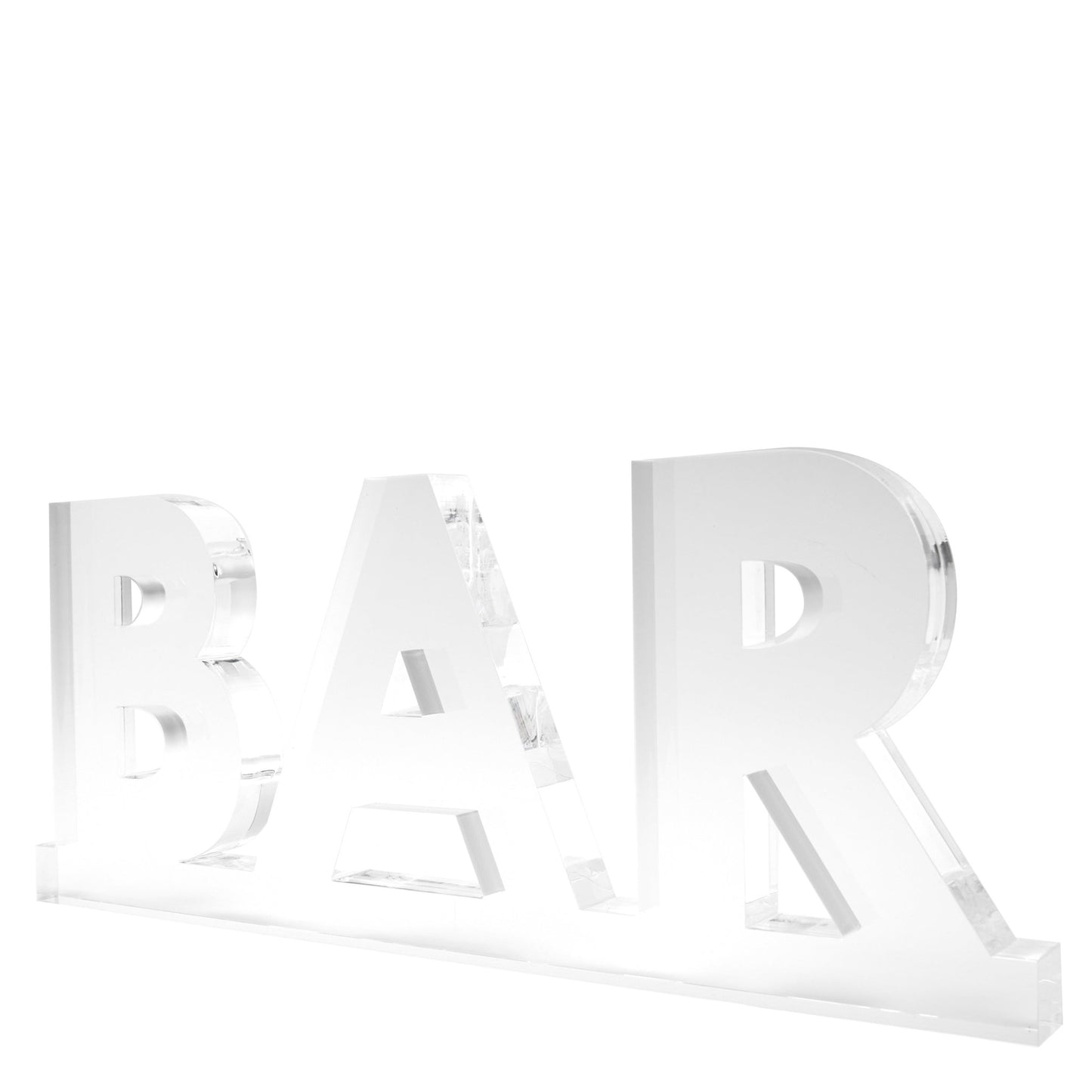 Clear Acrylic Bar on Bar Stand Alone - Tara Wilson Designs