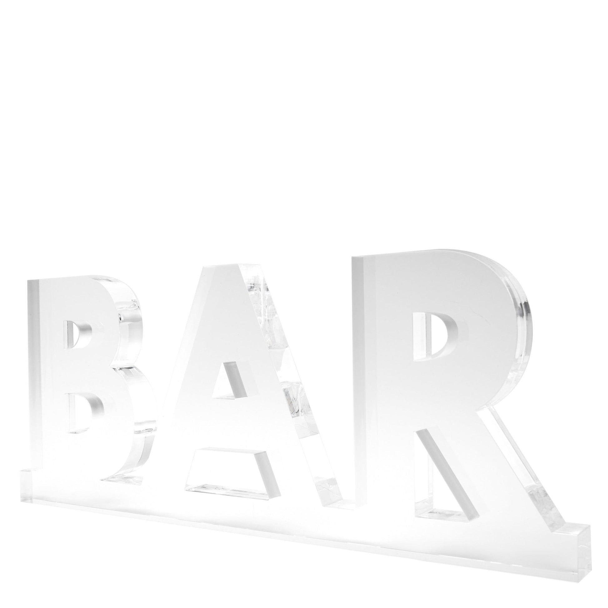 Clear Acrylic Bar on Bar Stand Alone - Tara Wilson Designs