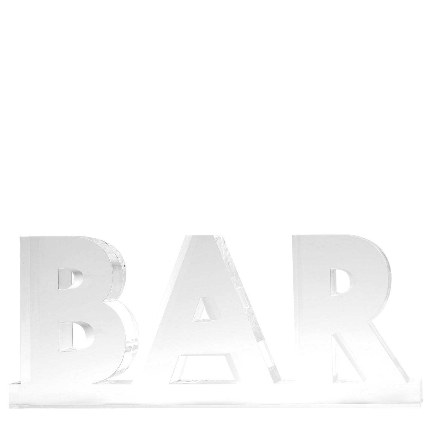 Clear Acrylic Bar on Bar Stand Alone - Tara Wilson Designs