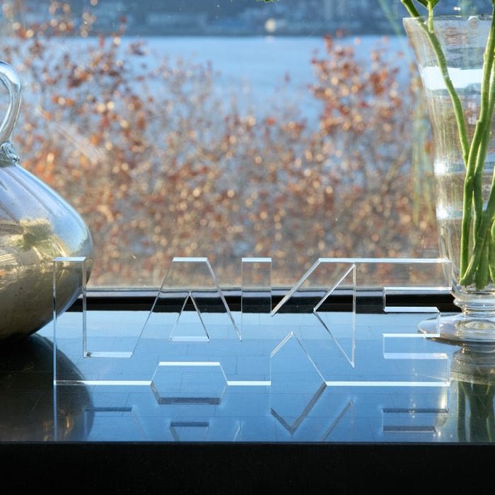 Clear Acrylic Lake Stand Alone - Tara Wilson Designs
