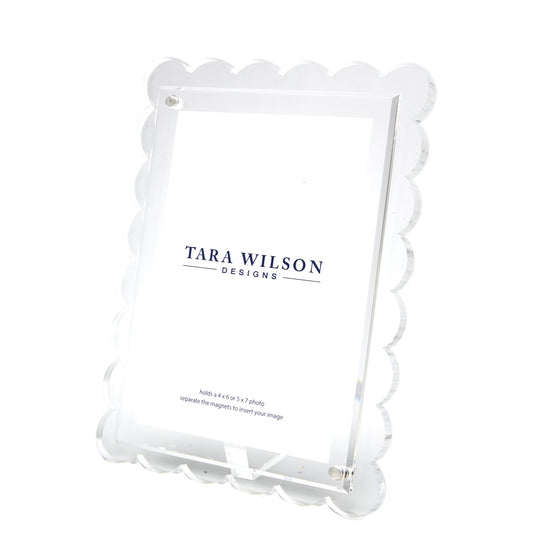 Clear Acrylic Scallop Frame - Tara Wilson Designs