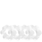 Clear Acrylic Scallop Napkin Rings (Set of 4) - Tara Wilson Designs