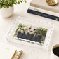 Clear Acrylic Scallop Photo tray - Tara Wilson Designs