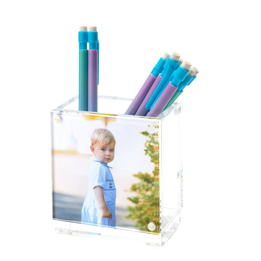 Clear Acrylic Straight Pen Holder - Tara Wilson Designs