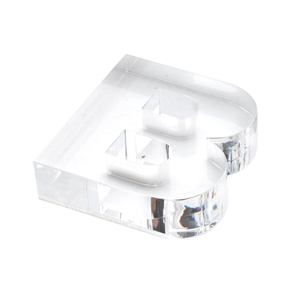 Clear B Acrylic Napkin Weight - Tara Wilson Designs