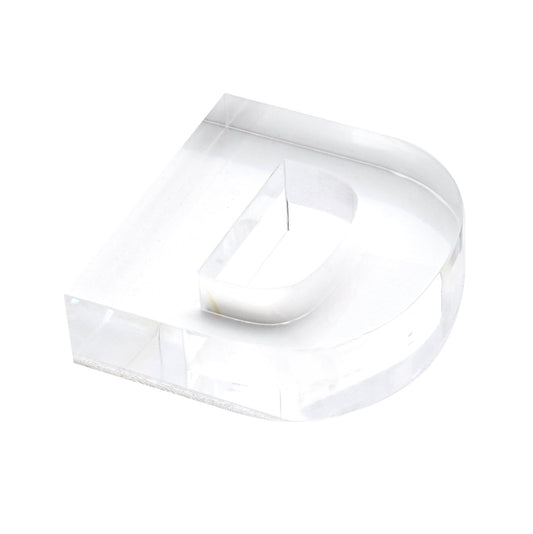 Clear D Acrylic Napkin Weight - Tara Wilson Designs