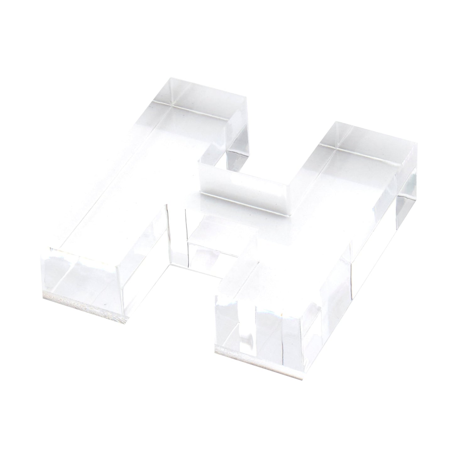 Clear H Acrylic Napkin Weight - Tara Wilson Designs