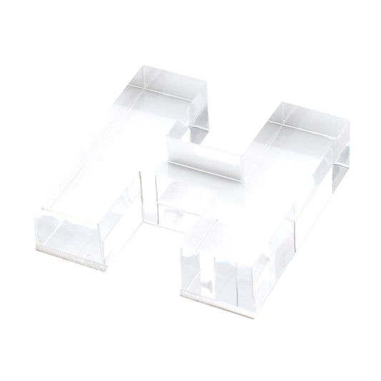 Clear H Acrylic Napkin Weight - Tara Wilson Designs