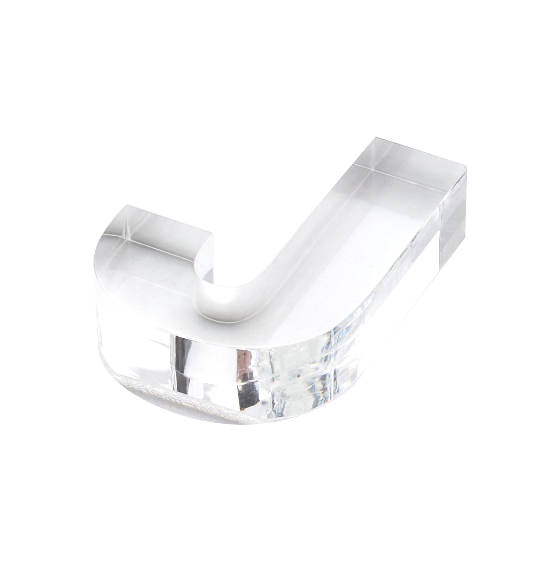 Clear J Acrylic Napkin Weight - Tara Wilson Designs