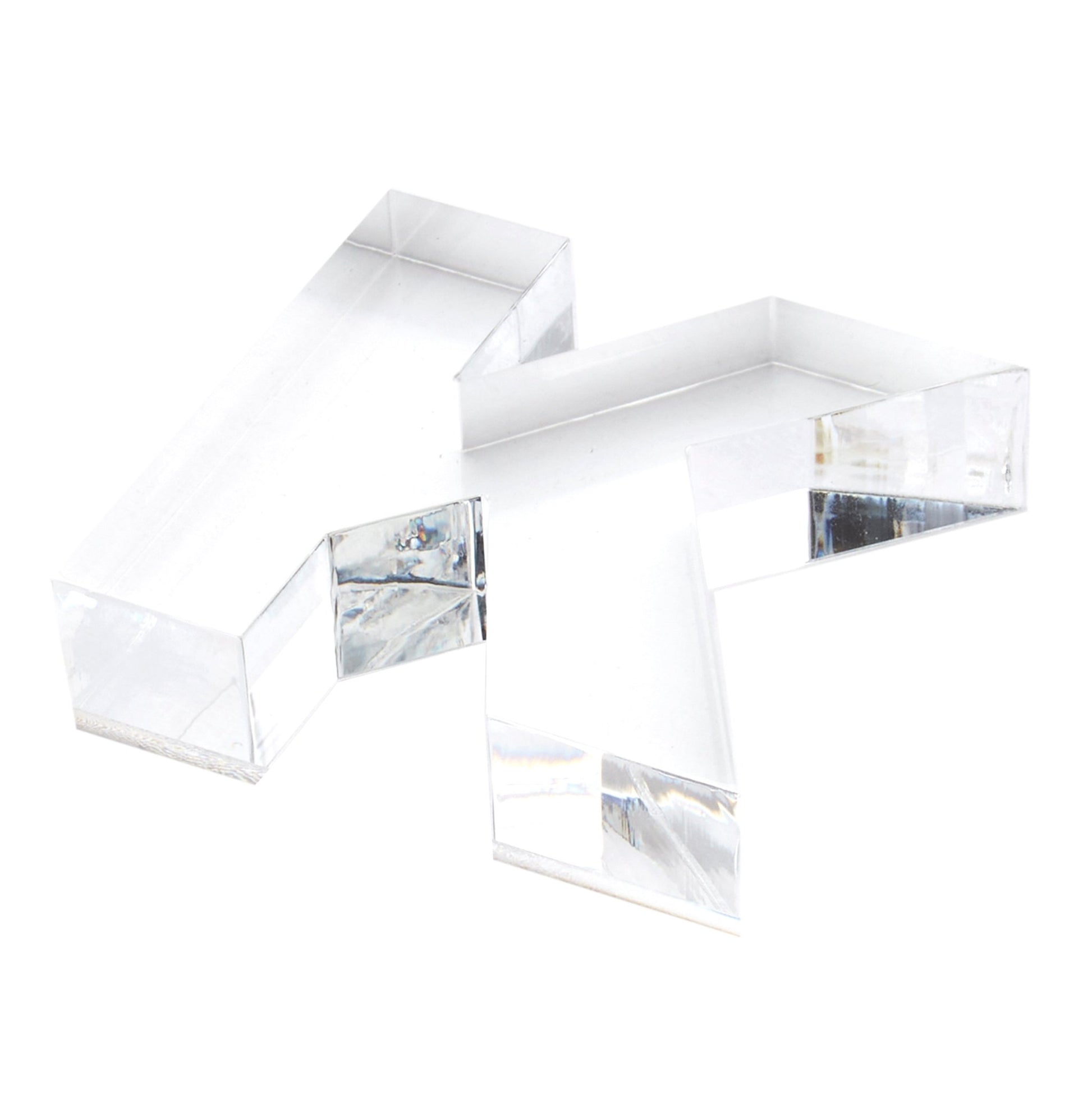 Clear K Acrylic Napkin Weight - Tara Wilson Designs