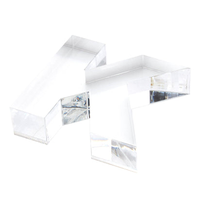 Clear K Acrylic Napkin Weight - Tara Wilson Designs
