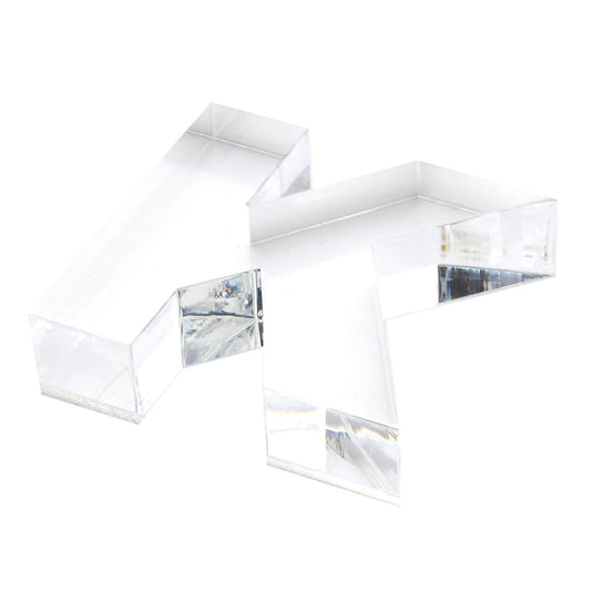 Clear K Acrylic Napkin Weight - Tara Wilson Designs