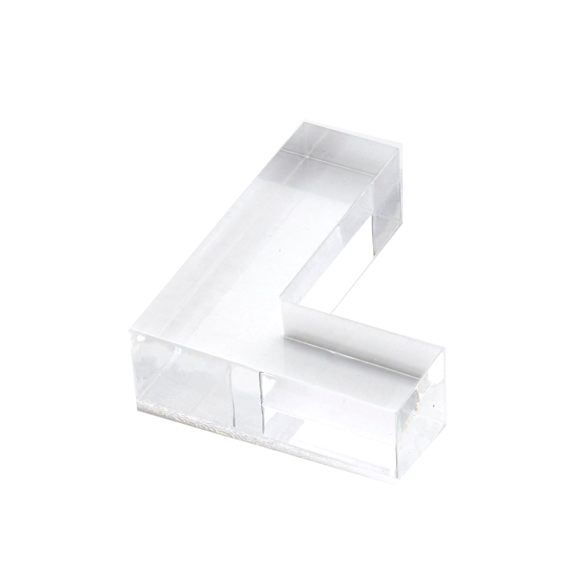 Clear L Acrylic Napkin Weight - Tara Wilson Designs