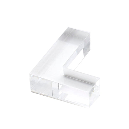 Clear L Acrylic Napkin Weight - Tara Wilson Designs