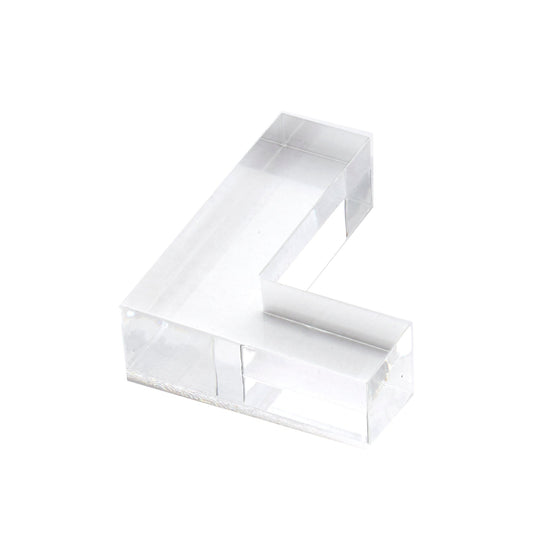 Clear L Acrylic Napkin Weight - Tara Wilson Designs