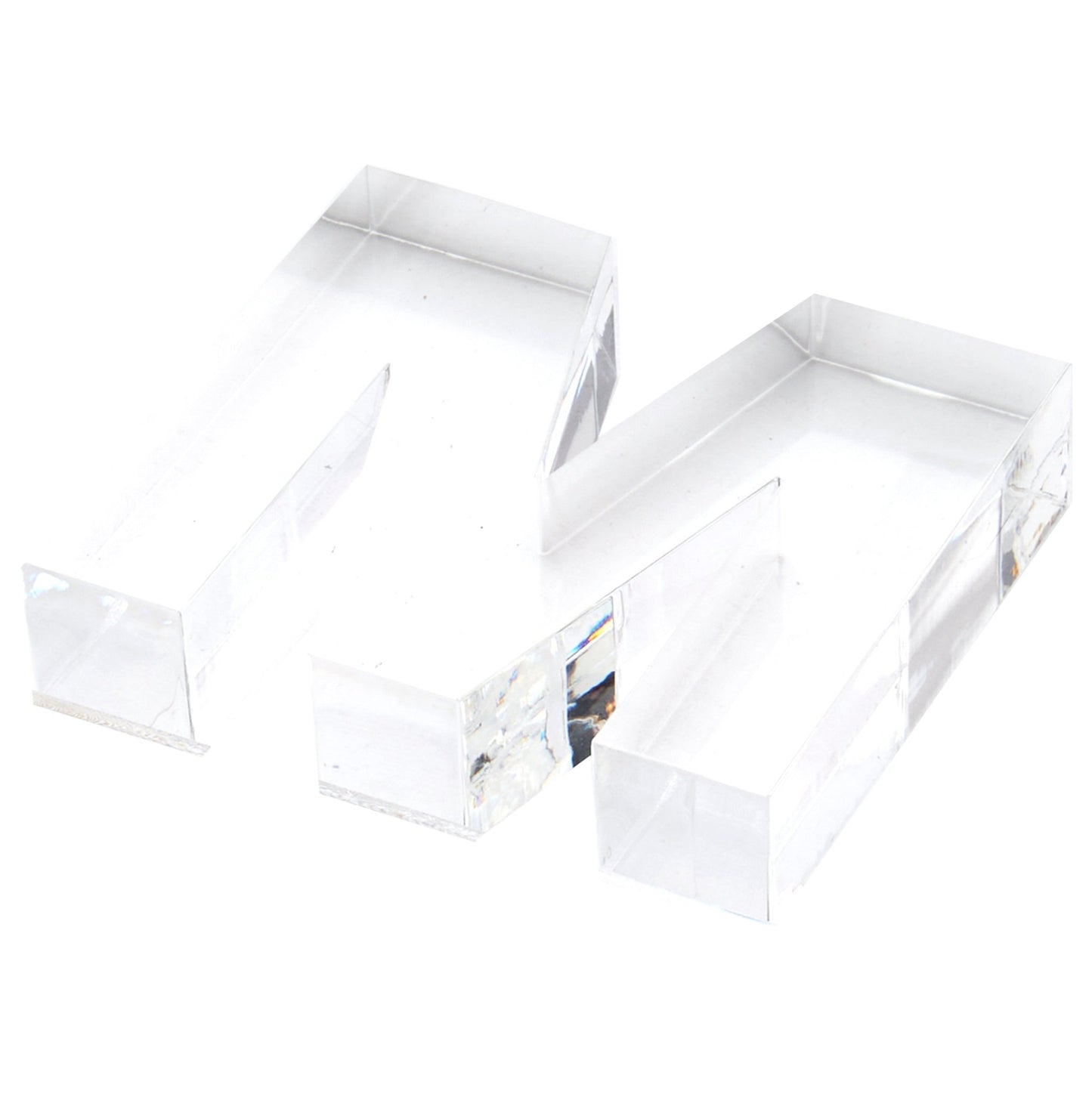 Clear M Acrylic Napkin Weight - Tara Wilson Designs