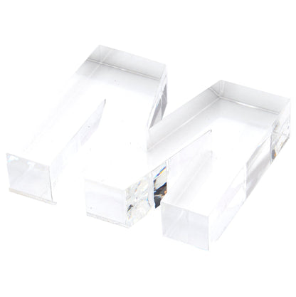 Clear M Acrylic Napkin Weight - Tara Wilson Designs