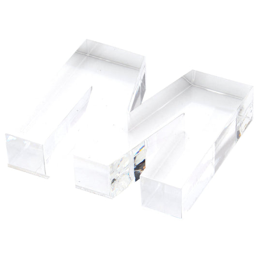 Clear M Acrylic Napkin Weight - Tara Wilson Designs