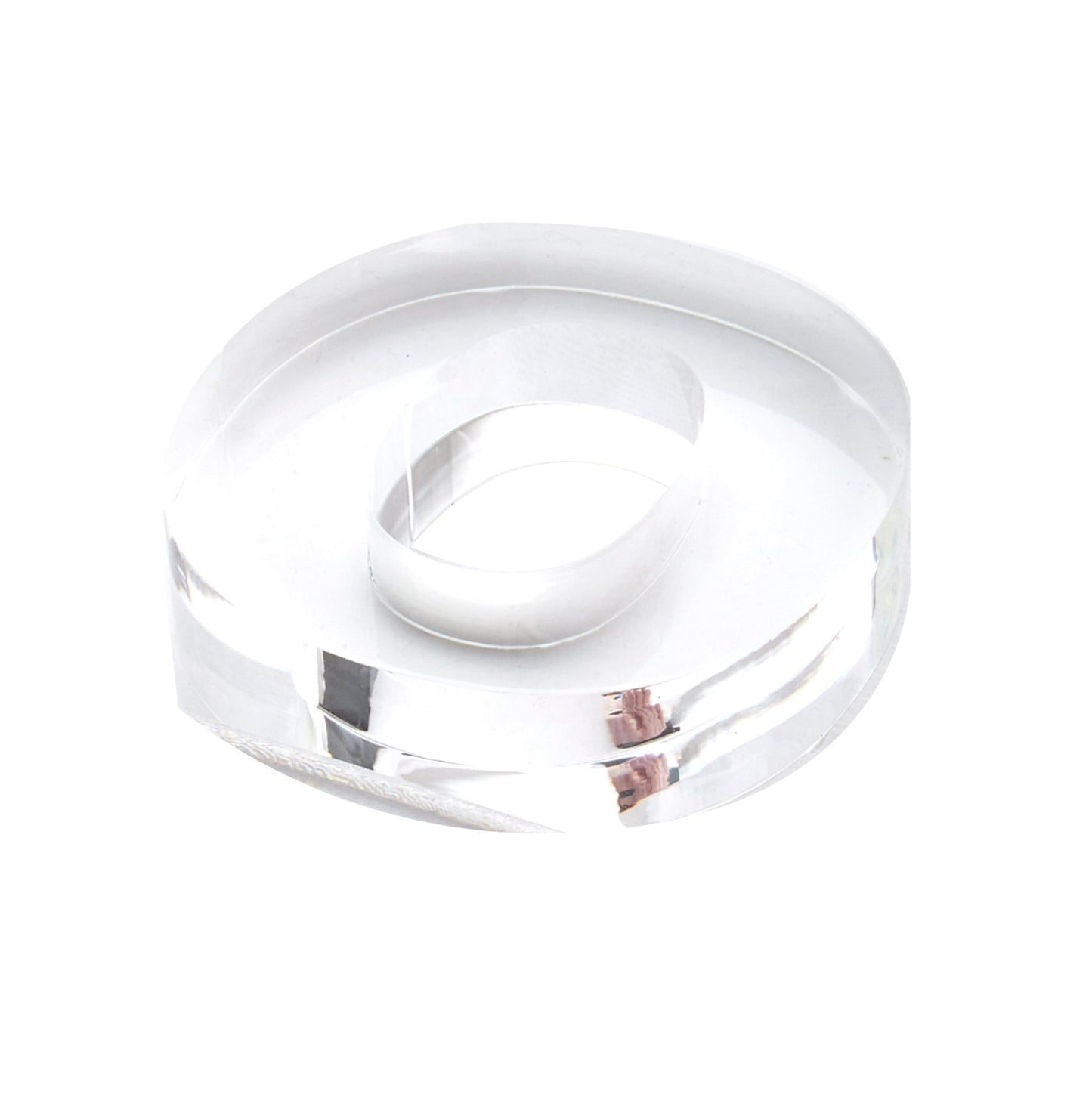 Clear O Acrylic Napkin Weight - Tara Wilson Designs