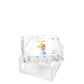 Clear Square Scallop Photo Box - Tara Wilson Designs