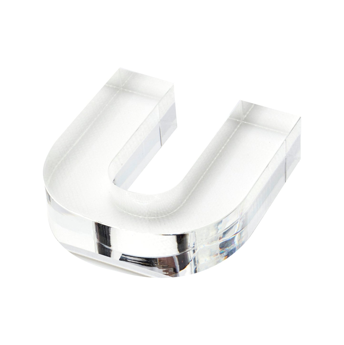 Clear U Acrylic Napkin Weight - Tara Wilson Designs