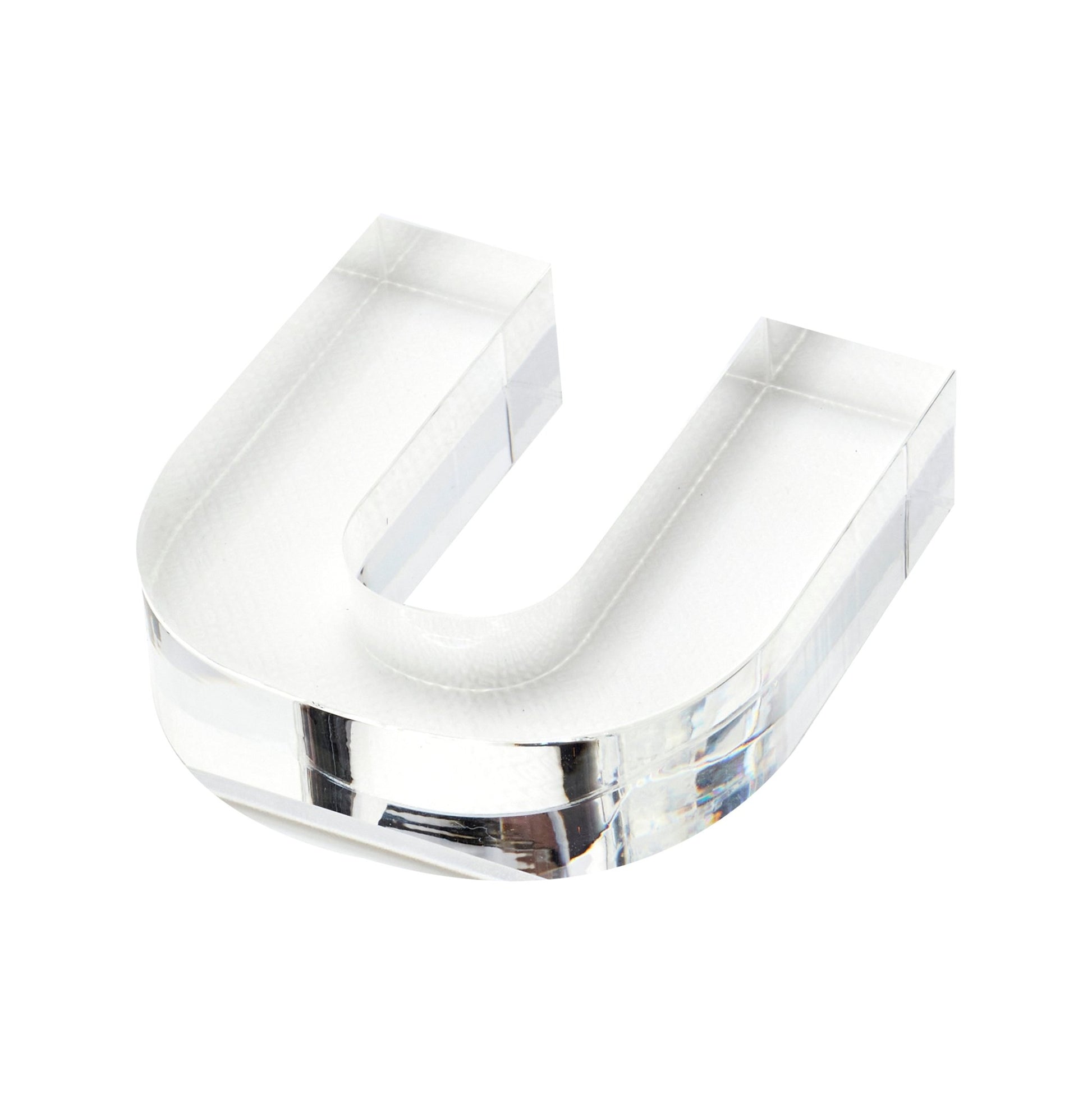 Clear U Acrylic Napkin Weight - Tara Wilson Designs