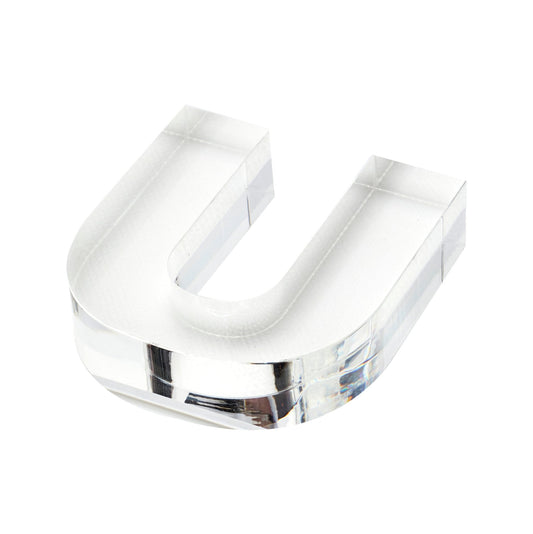 Clear U Acrylic Napkin Weight - Tara Wilson Designs