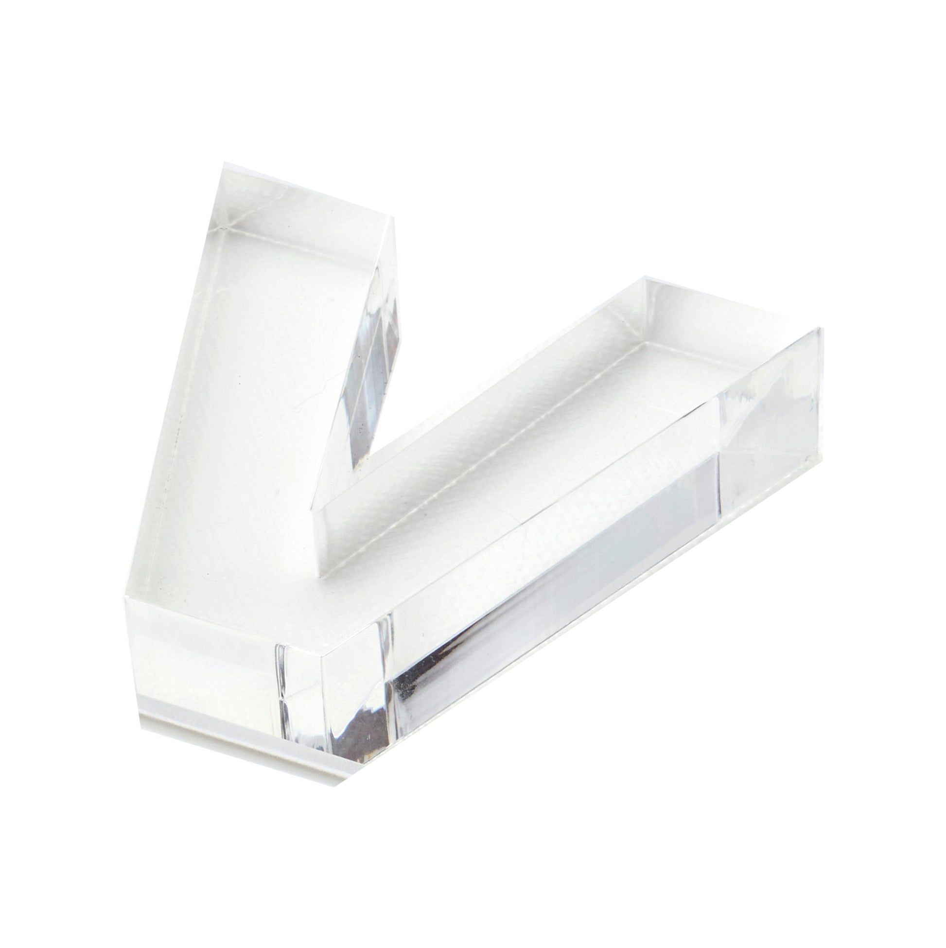 Clear V Acrylic Napkin Weight - Tara Wilson Designs