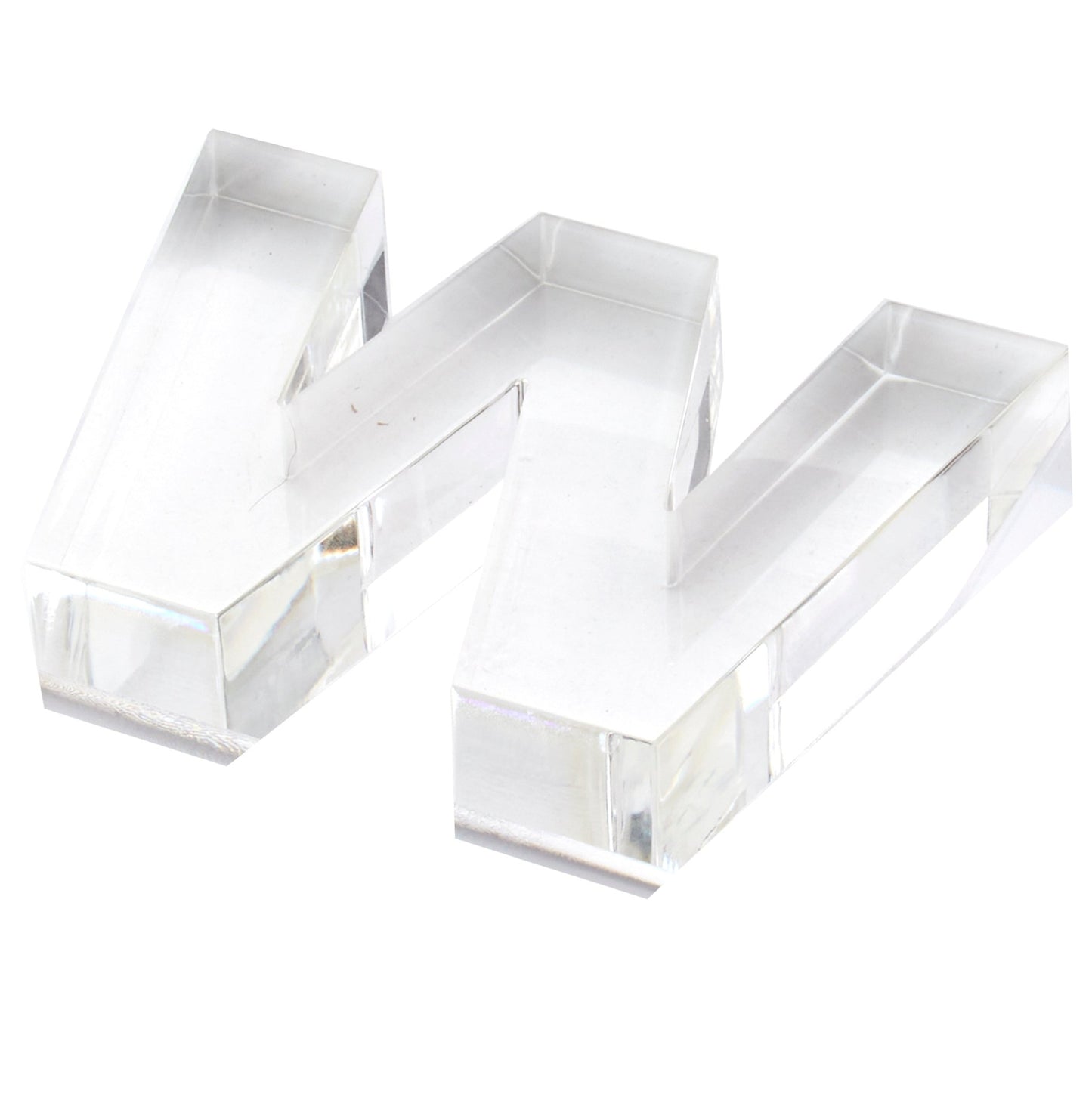 Clear W Acrylic Napkin Weight - Tara Wilson Designs
