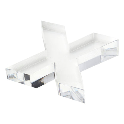 Clear X Acrylic Napkin Weight - Tara Wilson Designs