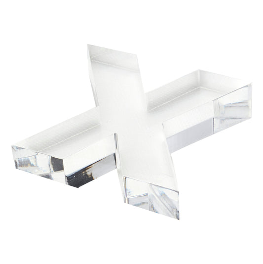 Clear X Acrylic Napkin Weight - Tara Wilson Designs