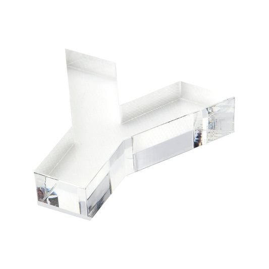 Clear Y Acrylic Napkin Weight - Tara Wilson Designs