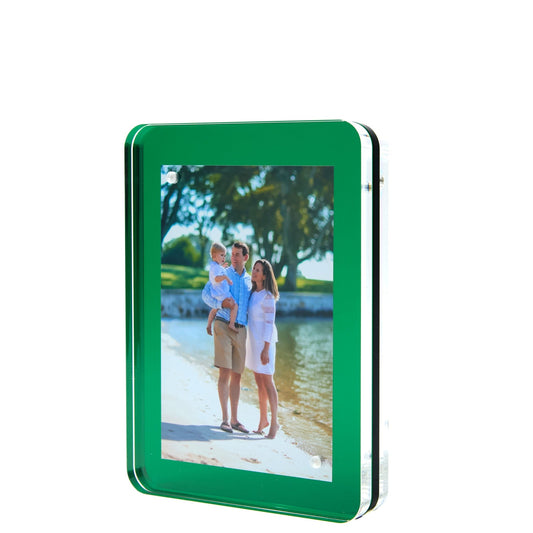 Emerald Acrylic 4" x 6" Flip Frame - Tara Wilson Designs