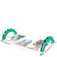 Emerald Acrylic Scallop Handle Photo Tray - Tara Wilson Designs