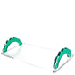 Emerald Acrylic Scallop Handle Photo Tray - Tara Wilson Designs