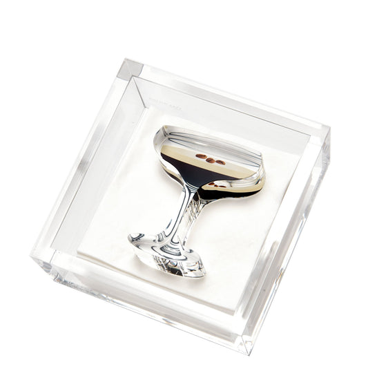 Espresso Martini Acrylic Cocktail Napkin Holder - Tara Wilson Designs