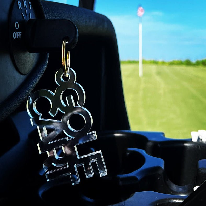 Golf Cart Acrylic Keychain - Tara Wilson Designs